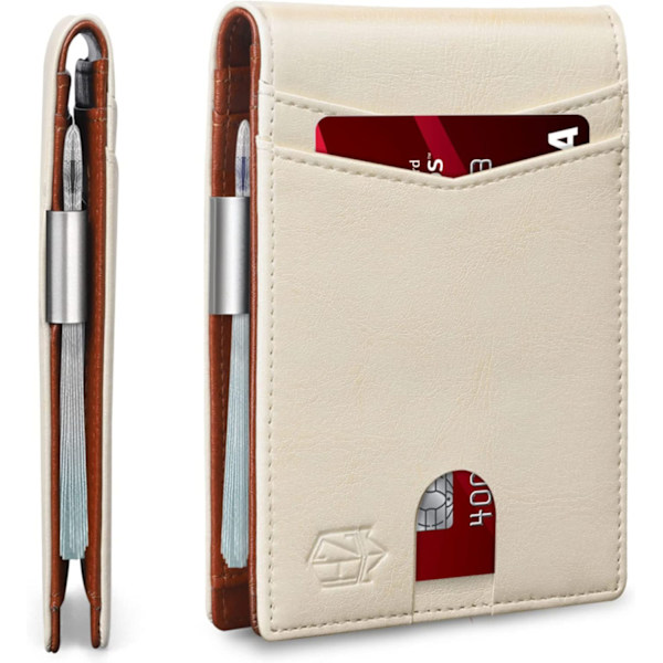 Slim Money Clip Wallets för män, Minimalistisk