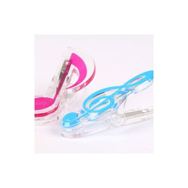 10 STK Musik Symboler Binder Clips, Nodeark Papirclips, til Ark Papir, Dokumenter, Noter Fotos - Kontorartikler, Diskantnøgle og Ottendedelsnode, 5