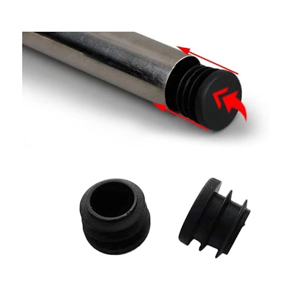 Mustat tuolin suojukset 16mm 32 kpl tuolin suojukset pyöreät muovisuojukset tuolin suojukset tuoli tuoli tuolin suojaus tuoli tuoli