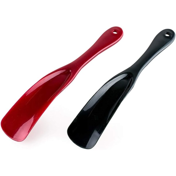 2 plastiksko-nitter (sort og rød) egnet til mænd, kvinder, chi