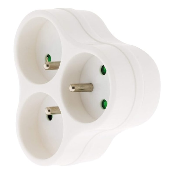 Triplite 2x 16a kolmiomainen - Valkoinen