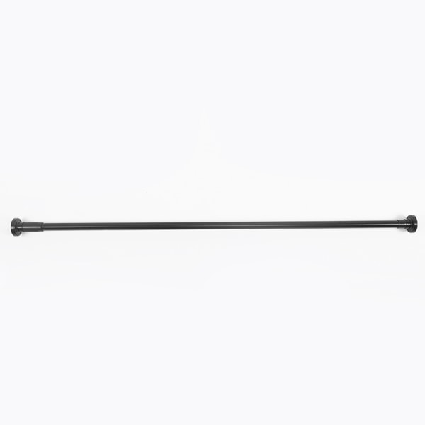 Shower Curtain Rod Black Stainless Steel Telescopic Shower Curtain Rod-Stainless Steel Free Drilling Telescopic Rod 50-80