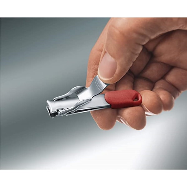 Nagelklippare (2 funktioner, nagelklippare, öglefäste), röd