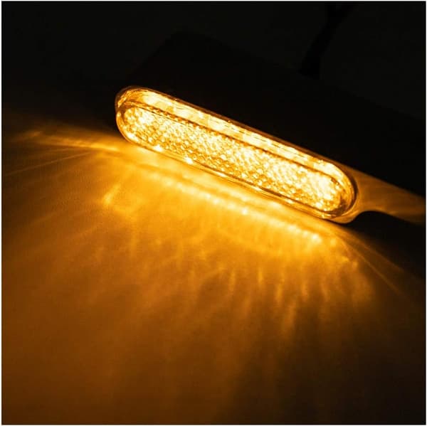 (Sort) Mini LED Blinklys til Motorcykel, Blinklys til Motorcykel, Scooter, Cafe Racer