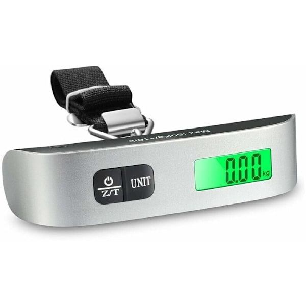Elektronisk bagagevåg, väger Resväska Digital Våg Utomhus LCD Retro-Clairé Max 50 kg, idealisk för resor, shopping och hemmabruk