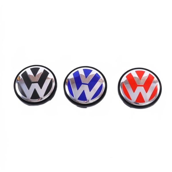 Velegnet til Volkswagen navkapsel centerkapsel 56mm (4 stk)(sort)