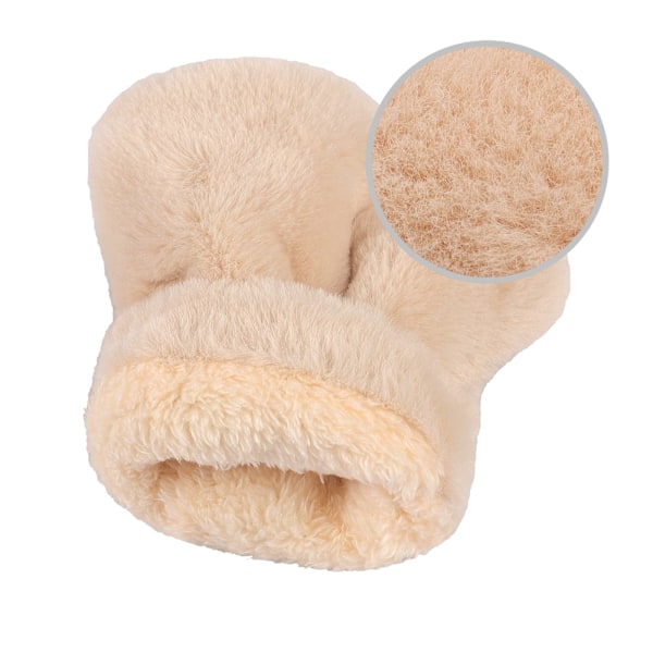 Dame Vinter Fingerless Komfortable Pels Varme Halv Finger Handsker Hånd Slid Blød Faux Pels Varme Vinter Kørsel Skrivning Handsker Julegave