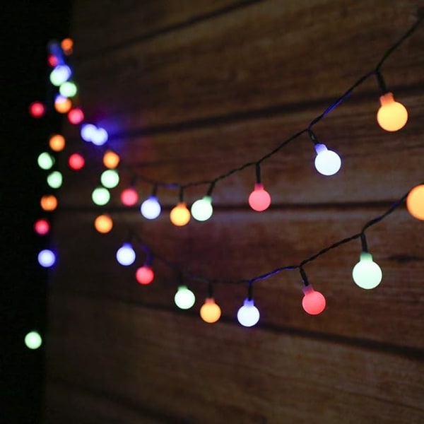 50 LED Solar Outdoor String Lights 6,9m Dekorativ LED String Lig
