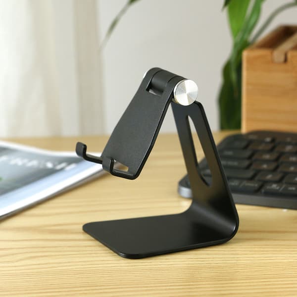 (Sølv og sort) Telefonholder for iPhone og iPai