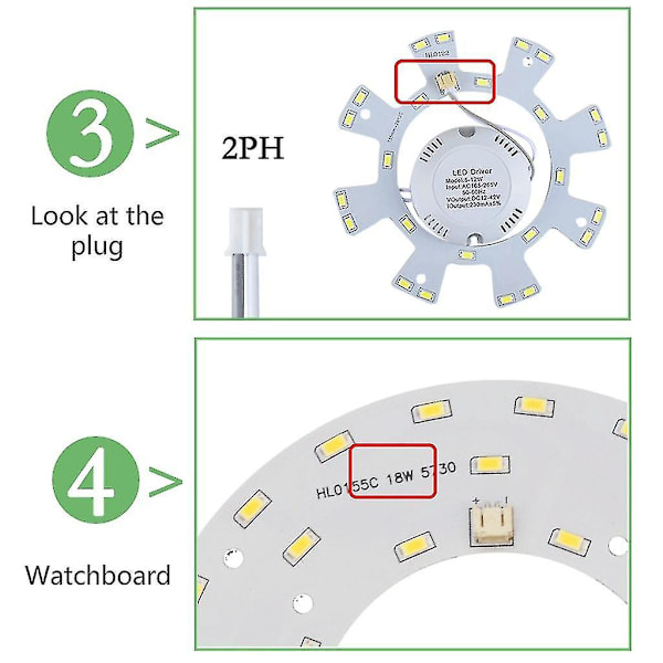 Cirkelformad LED-strömkälla Transformator AC180-260V LED-drivrutin för lampa