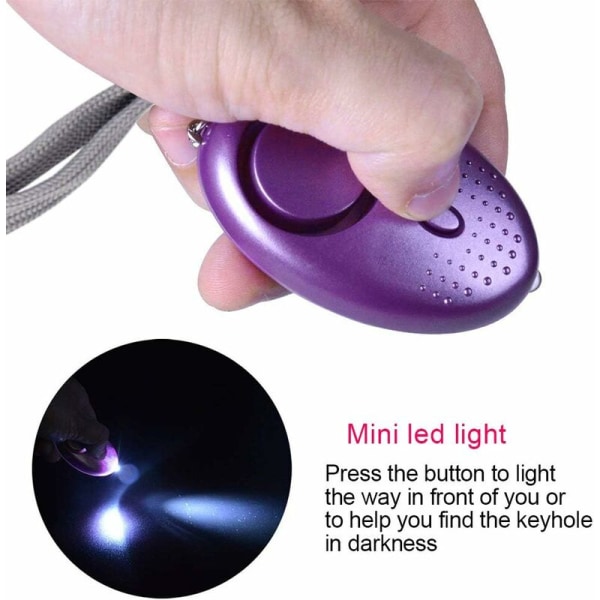 Personal Alarm, 5 Pieces 140DB Keychain Emergency Alarm with Anti-Assault Torch with LED Light for Women, Children, Elderly