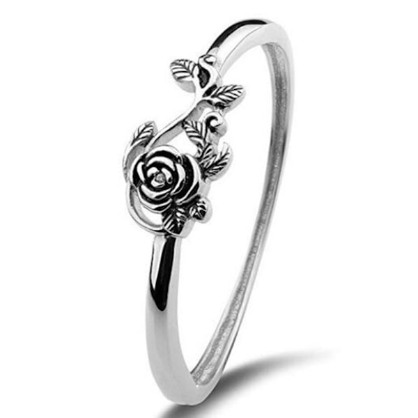 Ringe - Petite Rose Sølvring, Stablebare Ringe til Kvinder Petite og Delikate Ringe Delikate Hverdagsringe til Kvinder Enkle Statement Smykker
