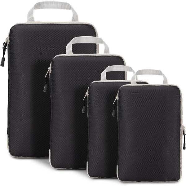 Resväska Organizer med Kompression (Svart), Handbag Organizer Sto