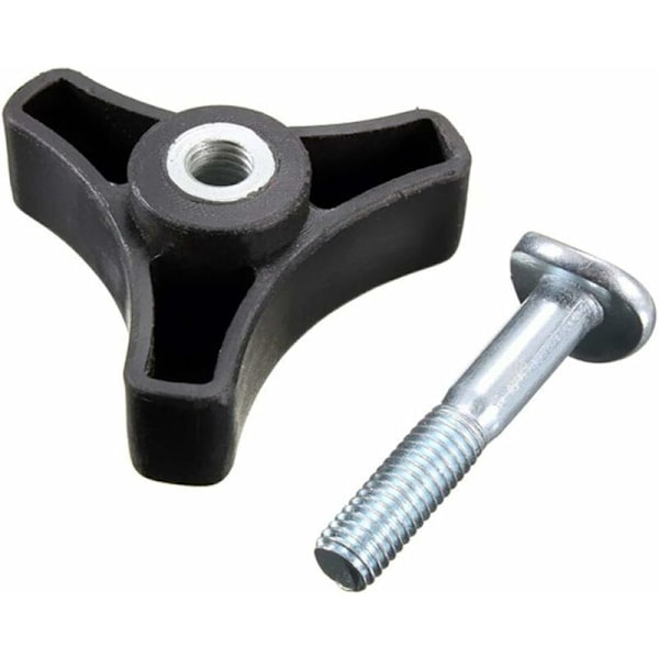 Set med 2 trekantede gressklipperhåndtak Skrue, mutter, bolt - Reservedeler for hageverktøy - Honda gressklipper / Gressklippertilbehør (svart)