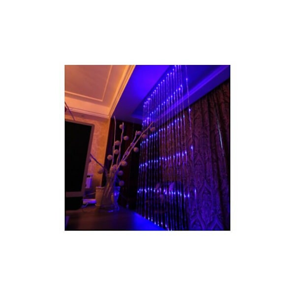 Lätta girlanger Led vattenfall vattenflödeseffekt Snöig Effektiv Fairy Curtain Sparkling Light Vattenflöde för lampdekor (3 × 2m, 240eds, kallvit)