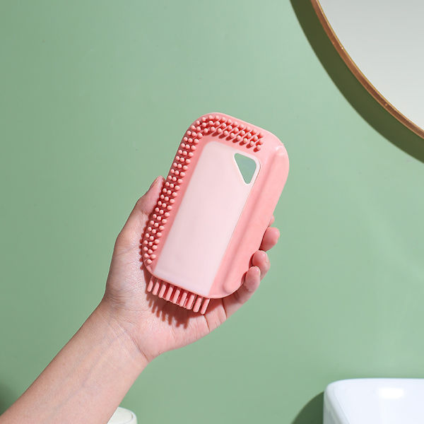 Silikonskrapa för diskho (rosa, 2 st)