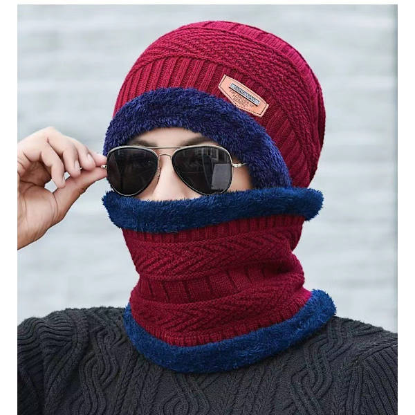 Hatt herrars vinter varm stickad plus sammet pullover ullmössa tjock fiskehatt öron skydd ungdom vinter bomullsmössa dam