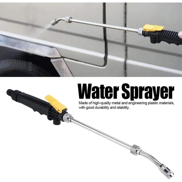 Spray Lance Justerbar Tryksprøjte 48cm Højtrykssprøjte med Aftageligt Håndtag Vandingsværktøj