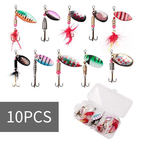 Road Runner Sequin Set Snurrande Paljetter Handvev Paljetter Metall Paljetter 3g till 7g Beten Falska Beten (Stil A)