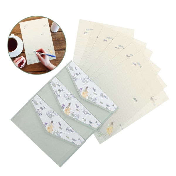 Graceful romantiska skrivmaterial färgade kuvert kuvert kit brevpapper kuvert papper brevpapper kuvert japanska och koreanska kuvert invi