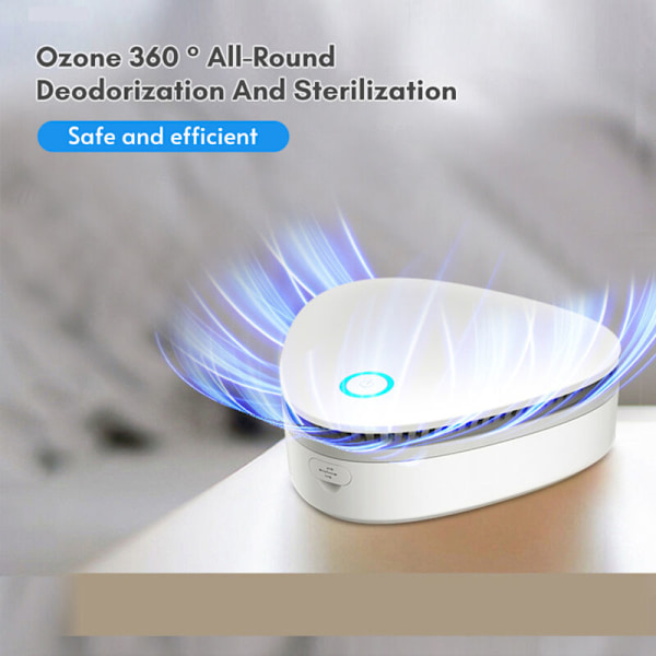 Mini deodorant med USB, luktfjerner, lukt av lukter, ozongenerator for bilskap, garderobe, småbarnsleke, kjæledyrrede