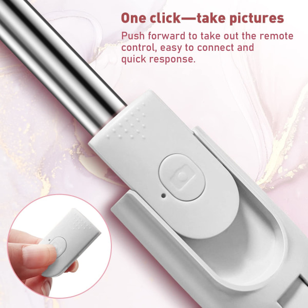 3-in-1 Bluetooth-selfiekeppi langattomalla kaukosäätimellä