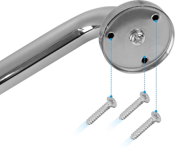 1 stk. 30 cm rustfrit greb i rustfrit stål til badeværelse, badekar, toilet til ældre/handicappede/børn/gravide