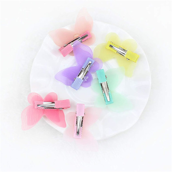 12 stk sommerfugl hårklips, hårklips glitter hårklips, sommerfugl spenne hårklips, egnet for barn, jenter, kvinner, fargerikt hårtilbehør
