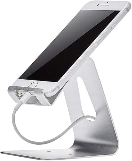 (Hopea ja musta) Puhelimen pidike iPhonelle ja iPaille