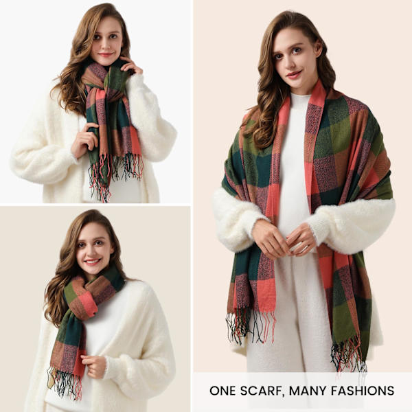 Dames sjal, dames herfst en winter sjal, lange omslagdoek sjal, zachte en warme kasjmier sjal, dames lichte sjal