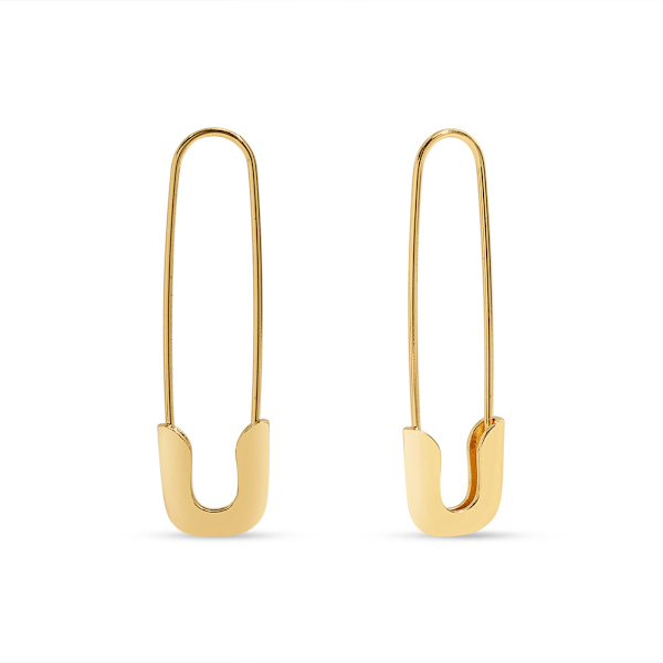Populære mode cool papirclips øreringe Alternativt design pin øreringe kobber U-formede øreringe