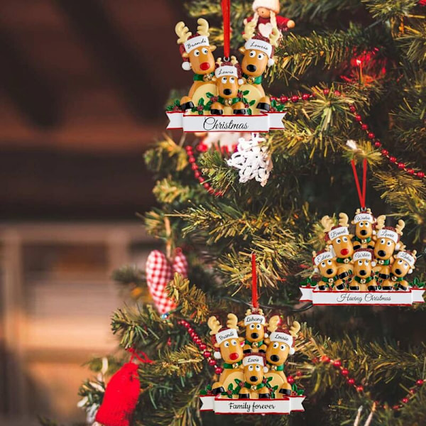 Personliga juldekorationer för familjen - Unika julklappar