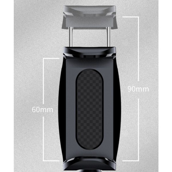 Multifunksjonell telefonholder for bil dashbord, biltelefonholder med 360° roterbar justerbar fjærklemme for GPS og smarttelefoner fra 6,17 til 8 tommer
