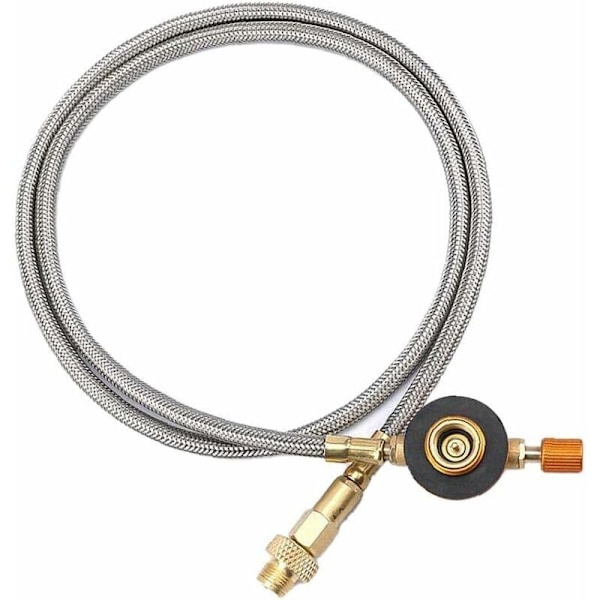 Brennerforlengelsesrør, propanforlengelsesslangeadapter for utendørs campingflaske, 1 meter