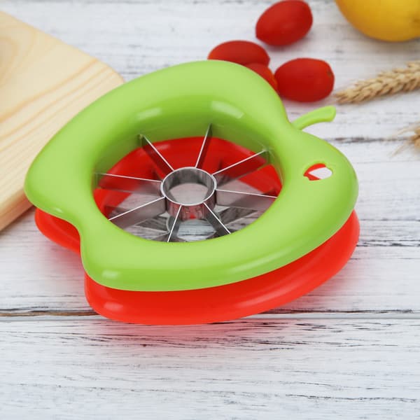 8-bladet rustfritt stål slicer, ultraskarp eplekutter, opptil 10,3 cm