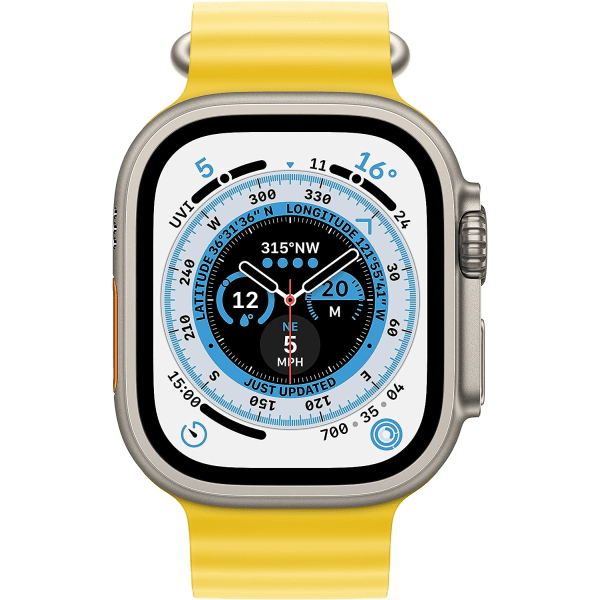Apple Watch 49mm Yellow Ocean Strap