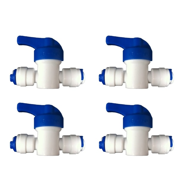 4 pakke inline-haneventiler til 1/4\" LDPE køleskab fryser omvendt osmose filtersystem