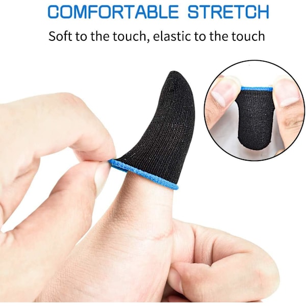 Fingerhylser for Gaming - PUBG Fingerhylsehansker for Gaming - Tommelhylser Mobilspill - Gamerhansker - Dedales para Dedos Gamer - Pakke med 10