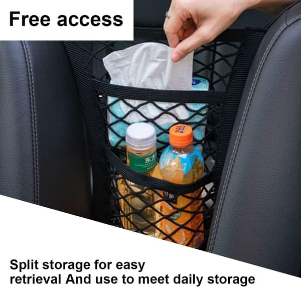 1 Pack Bilbagageförvaringsnät, Fickorganisatör