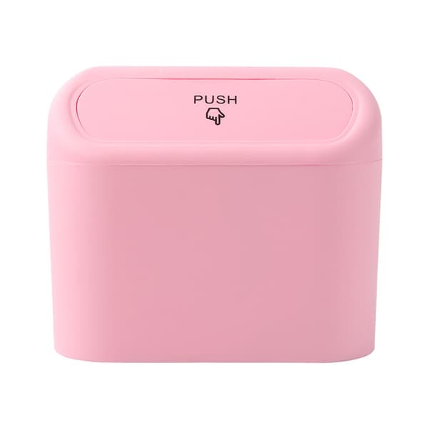 Liten bil søppelbøtte (rosa)