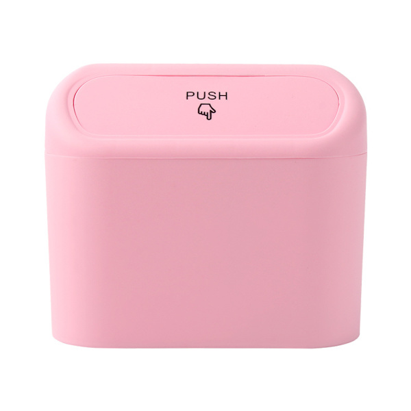 Liten bil soptunna (rosa)