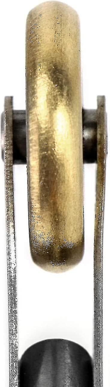 Hæklet diameter 6mm penny rulle, vinkel søm messing rulle, egnet til svejsning og sømning