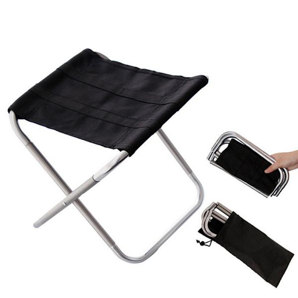 Mini Pall Camping Stol Säte Säte Fällbar Bärbar Fällbar Ultralätt Stol, Trädgård Picknick Strand, Vandring, BBQ