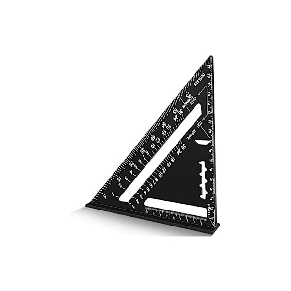 (185 × 185 × 22) Högprecisionsverktygsmätning, snickarfästen, multifunktionell aluminiumregel, ritverktyg för snickare, takläggare, ingenjör