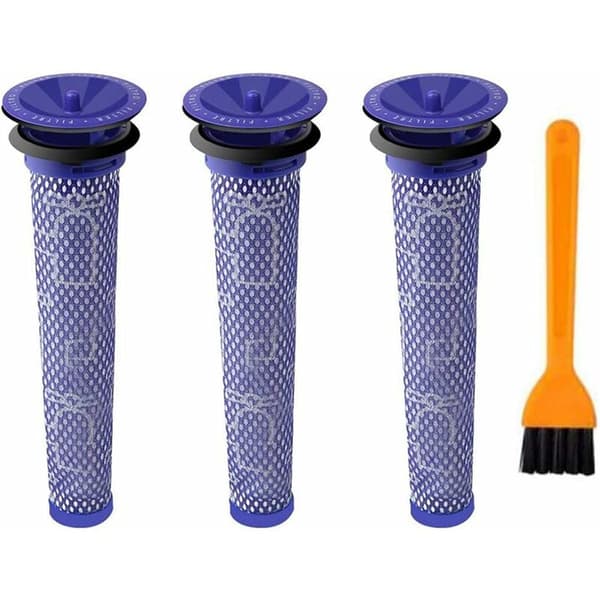 3-PAK Vaskbare forfilter til støvsuger for Dyson V8, V6, V7, Dc58, DC59, Dc61, DC62 Støvsuger, Forfilter Støvsuger S