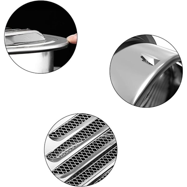 2 dele rund ventilationsrist ventilation 98 mm ventilationsrist i rustfrit stål beskyttelsesrist med insektnet
