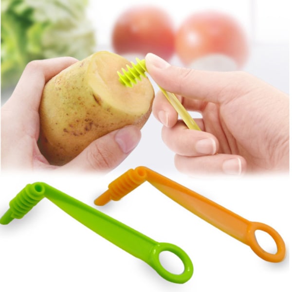 2 st gurka spiral slicer Hand cut gurka rullar Multifunktionell grönsaksskärare Kreativ slicer