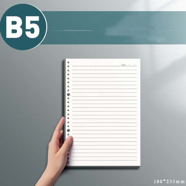 Romantisk have løsbladet bog, aftagelig notesbog, flot B5 special notesblok 5 notesbøger