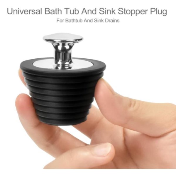2ST Universal badkarstoppare för badkar och badrum