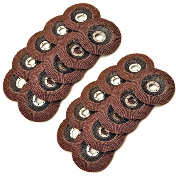 20 x Läppäkiekot 40 Grit Kulmahiomakone 4.5\" (115mm) Tasohiomahallus